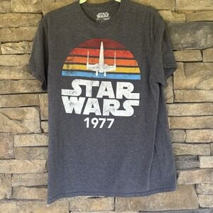 STAR WARS Mens T Shirt X WING FIGHTER Medium RETRO MAD‎ ENGINE